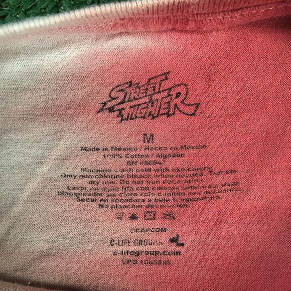 Capcom Street Fighter Ryu Tie Dye Shirt Size Medium Retro Video Game - Picture 4 of 7